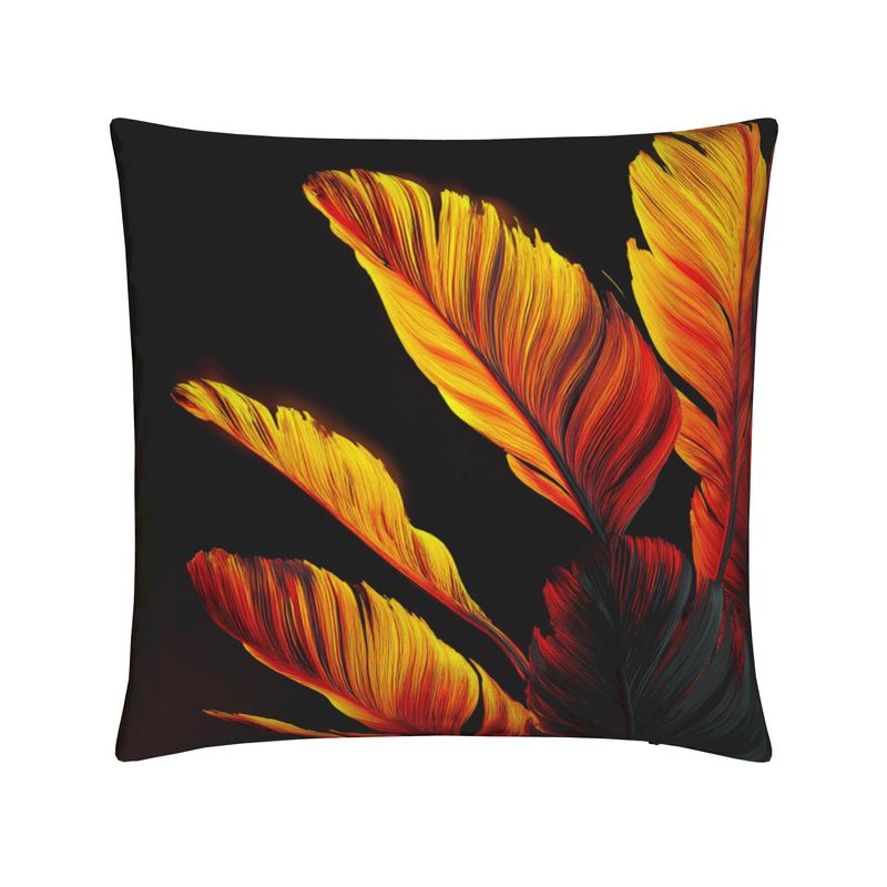 Inferno Feather Noir Cushions