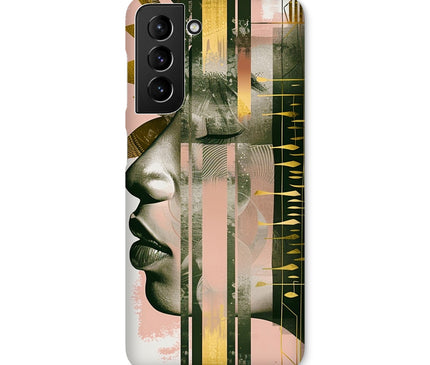 Peach and Gold Abstract Snap Phone Case