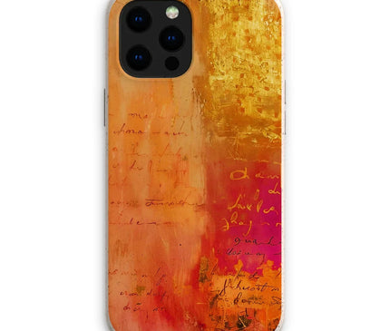 Warm Amber Seranade Eco Phone Case Eclectic Art - D'Sare