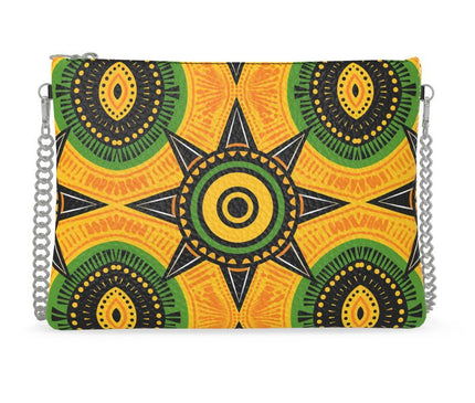 Green Black and Yellow Crossbody Bag