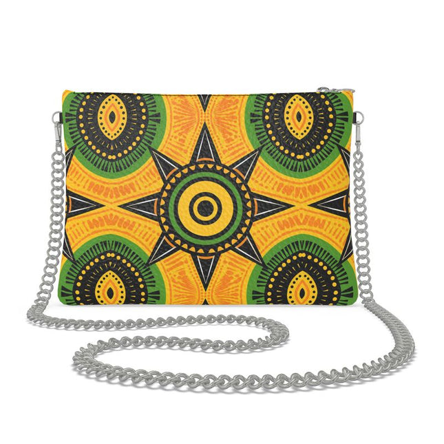Green Black and Yellow Crossbody Bag