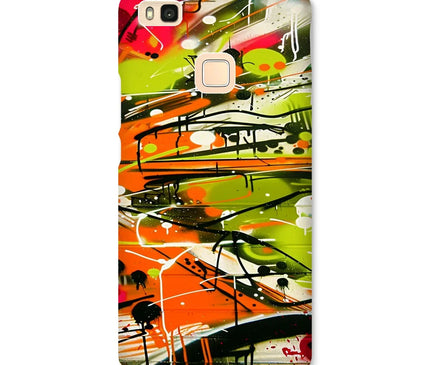 Neon Splatter Symphony: Urban Graffiti Art Snap Phone Case - D'Sare