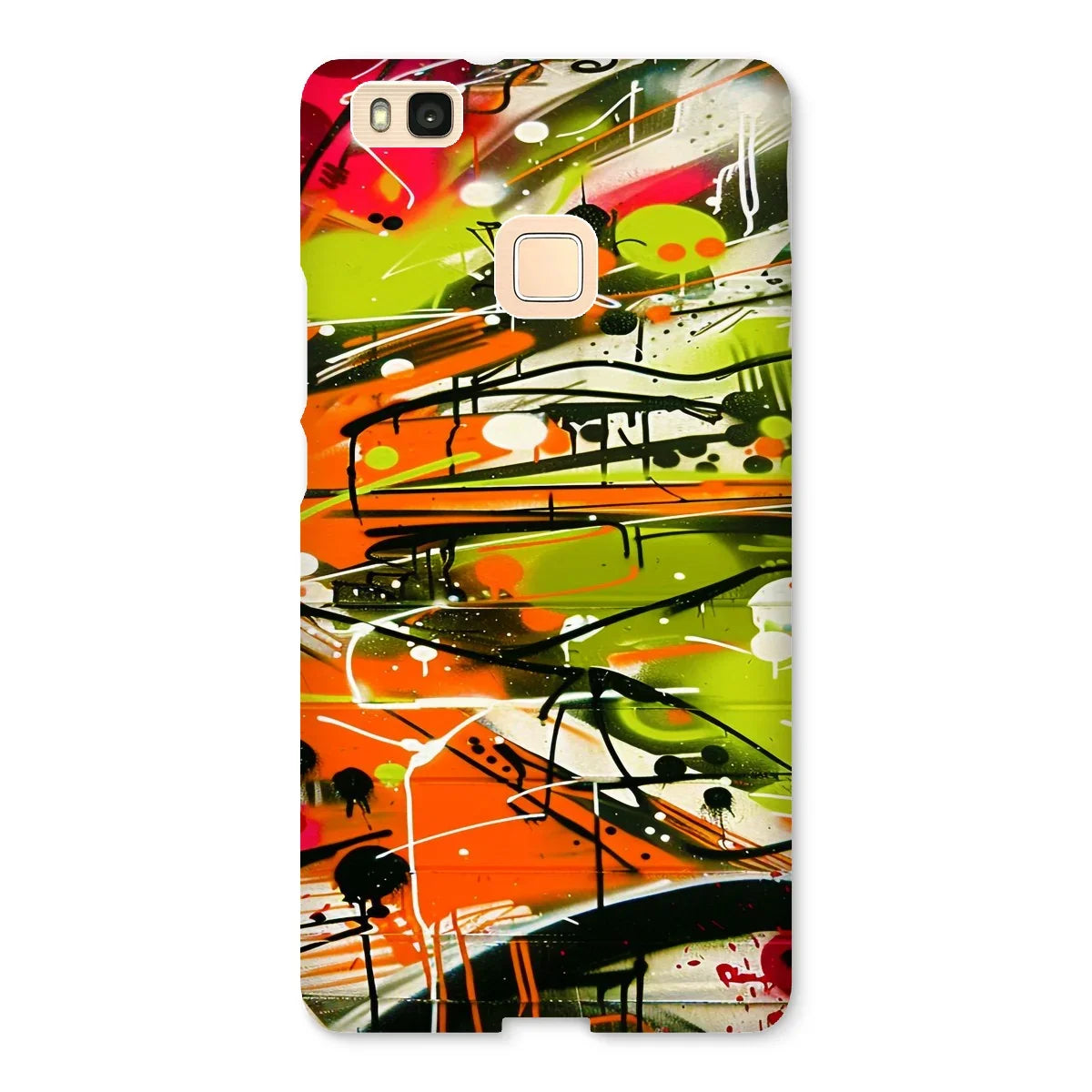 Neon Splatter Symphony: Urban Graffiti Art Snap Phone Case - D'Sare