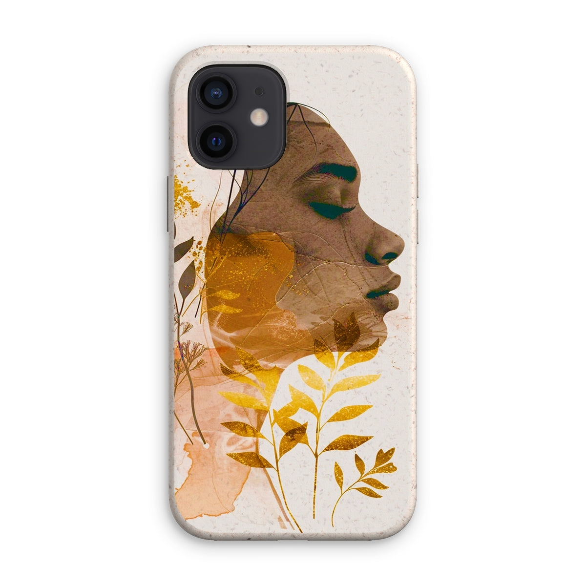 Golden Harmony Silhouette 06 Eco Phone Case - D'Sare