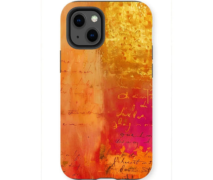 Warm Amber Seranade Tough Phone Case Eclectic Art - D'Sare