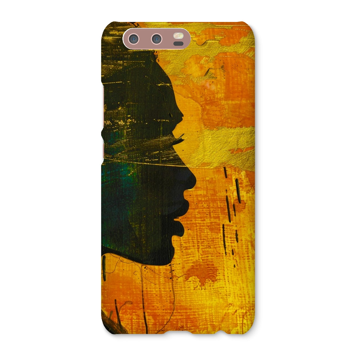 Golden Afrocentric Silhouette Snap Phone Case - D'Sare