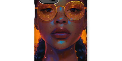 Solar Flare Radiant Soul Beautiful Black Girl Snap Phone Case by Prodigi