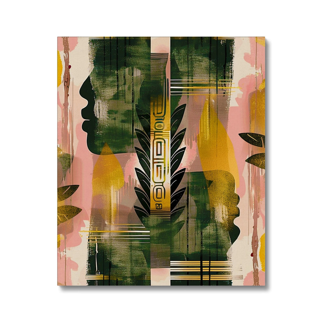 Echos of Duality Golden Pink Reflection Canvas