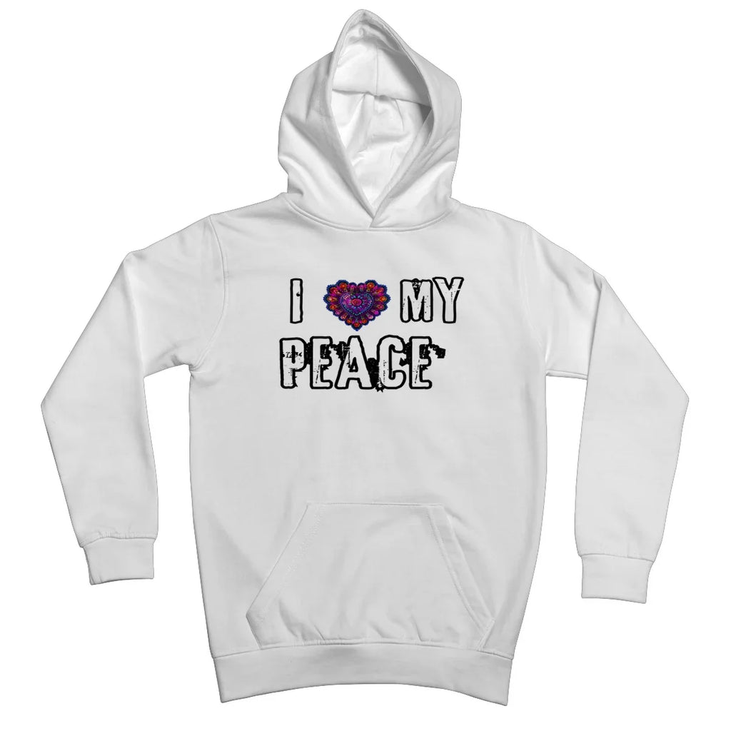 I Love My Peace Kids Hoodie - D'Sare