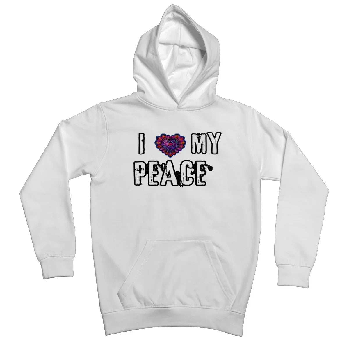 I Love My Peace Kids Hoodie - D'Sare