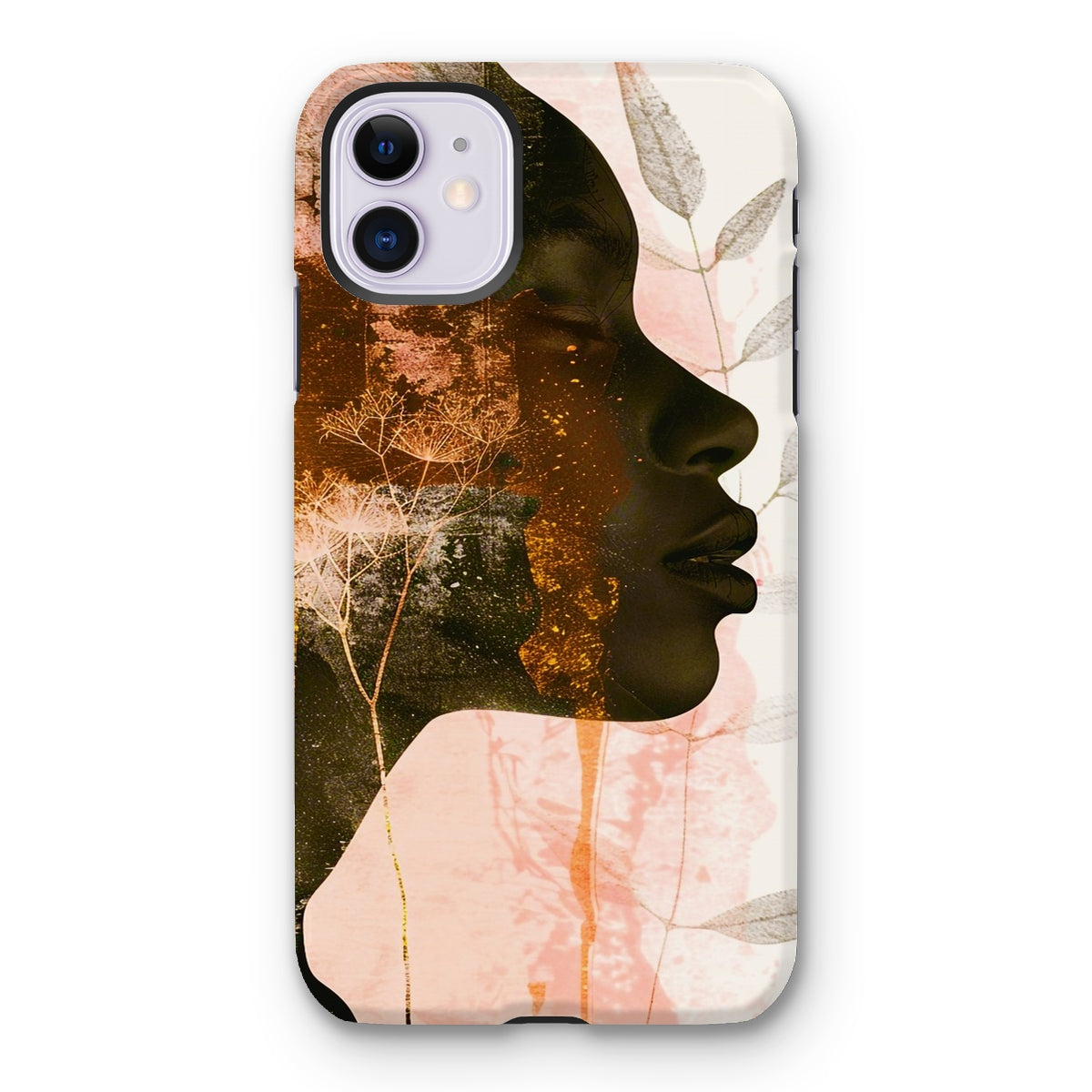 Golden Silence Serene Echoes 06 Tough Eclectic Art Phone Case - D'Sare