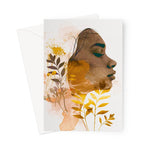 Golden Harmony Silhouette 06 Greeting Card - D'Sare