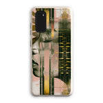 Echoes of Life: Afrocentric Meditation Peach and Gold Abstract Art Eclectic  Eco Phone Case