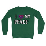 I Love My Peace Crew Neck Sweatshirt - D'Sare