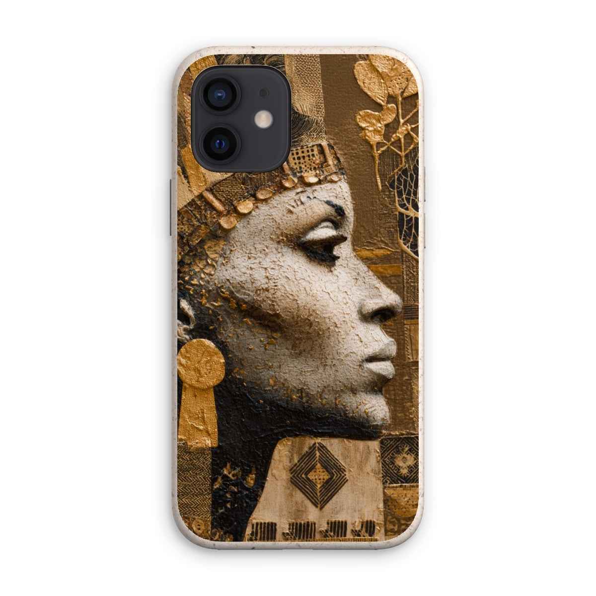 Afrocentric Golden Empress Eco Phone Case Bioplastic Bamboo Fibre 5ft Drop