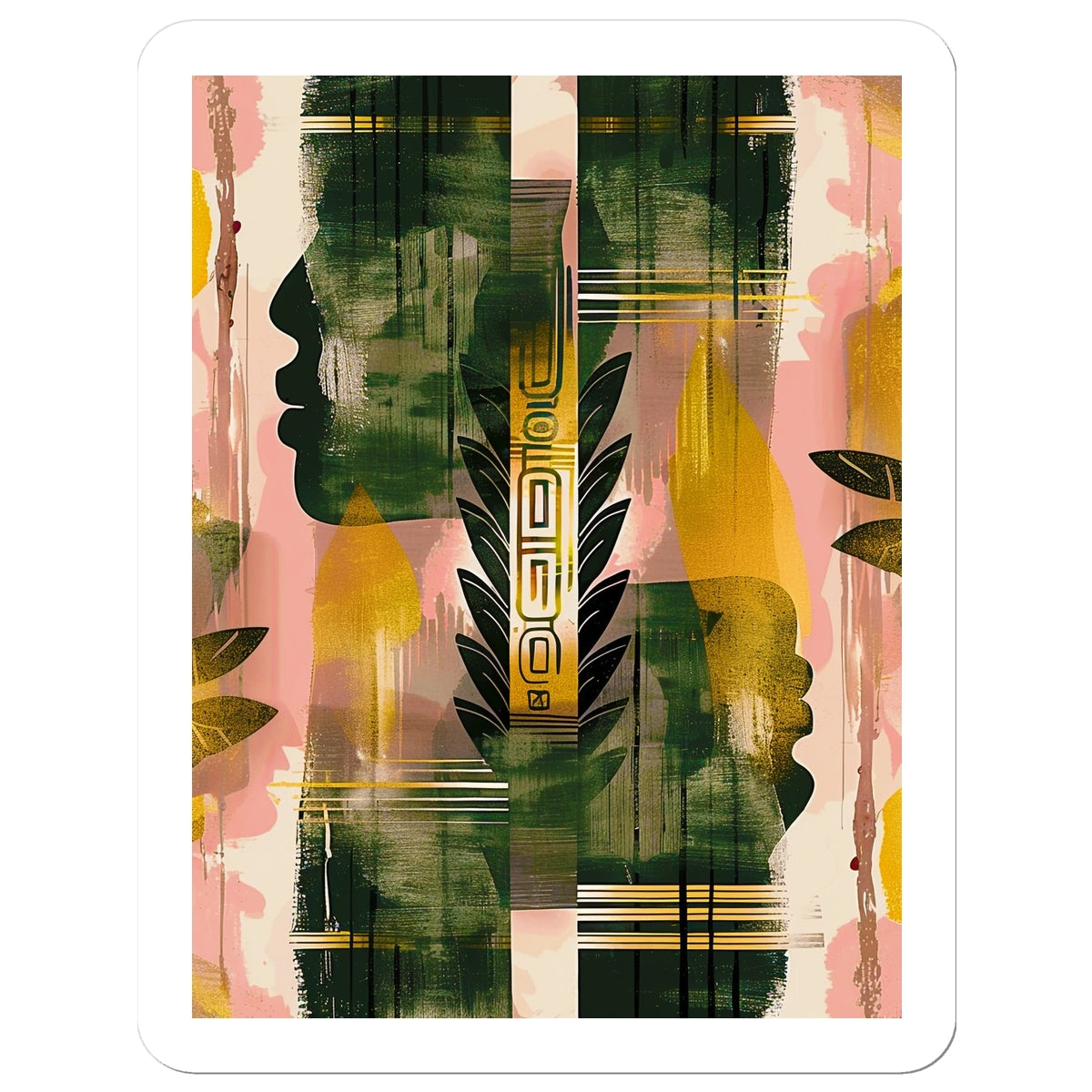 Echos of Duality Golden Pink Reflection Sticker