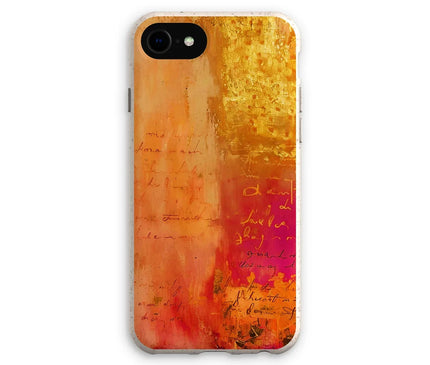 Warm Amber Seranade Eco Phone Case Eclectic Art - D'Sare