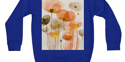 Poppy Echoes Golden Peach Escape Kids Sweatshirt by Prodigi