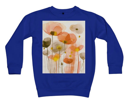 Poppy Echoes Golden Peach Escape  Kids Sweatshirt - D'Sare