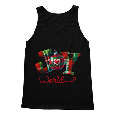 Joy To The World Christmas  Softstyle Tank Top