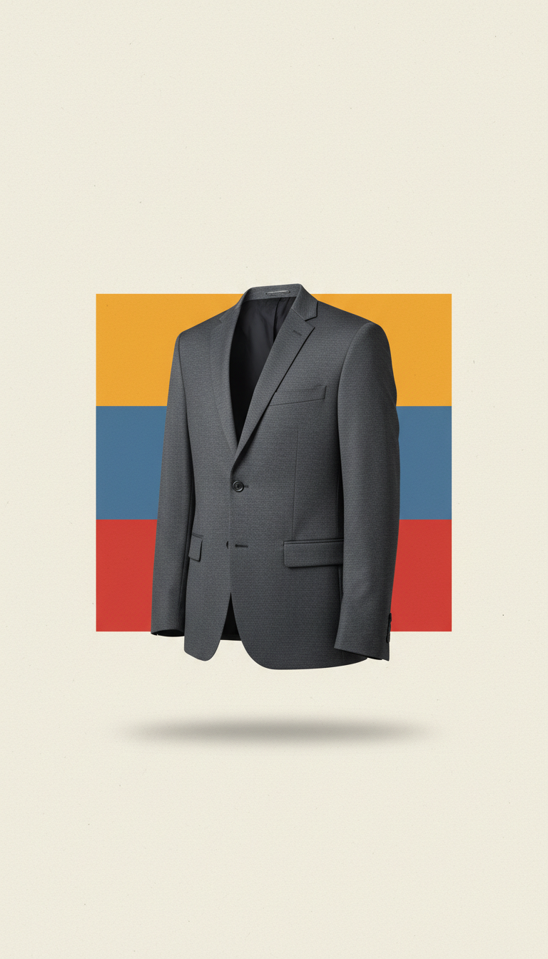 Graphite Technical Blend Blazer by D'Sare