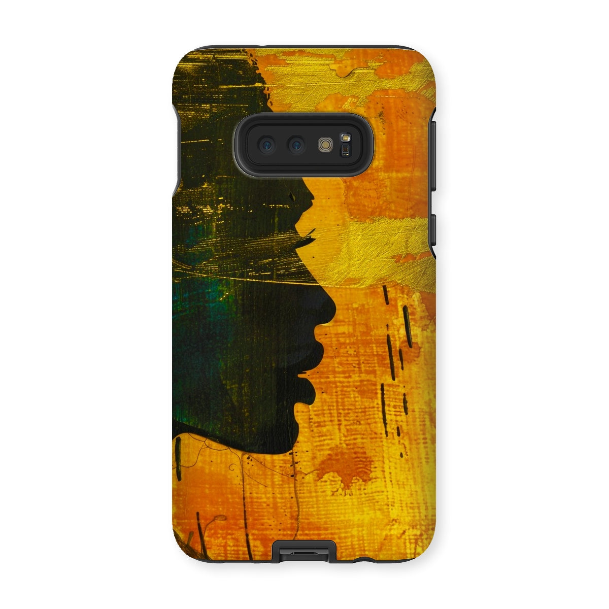 Golden Afrocentric Silhouette Tough Phone Case - D'Sare