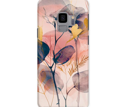 Peachy Blue Golden Flora Escape  Snap Phone Case - D'Sare
