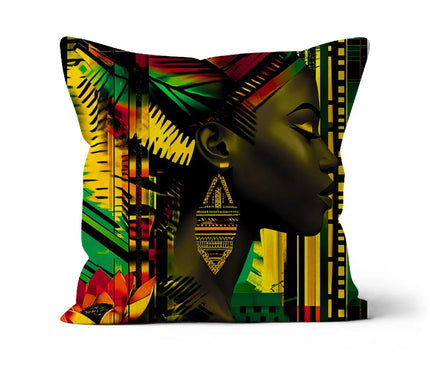 African Print Empress  Cushion - D'Sare