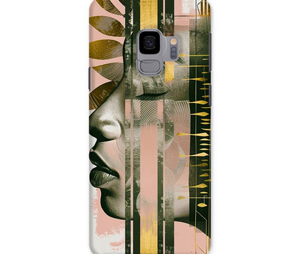 Peach and Gold Abstract Snap Phone Case