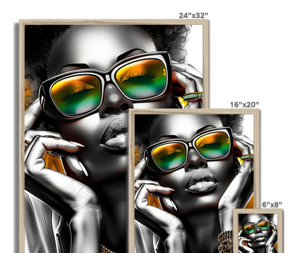 Self Peace Budget Framed Poster - D'Sare