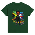 Jamaican Flag & Great Britain Flag Cultural Day Harmony: Classic Kids Crewneck T-shirt by D'Sare
