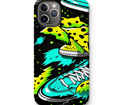 Electric Kicks Art: Urban Pop Art Sneaker Explosion, Graffiti  Tough Phone Case - D'Sare