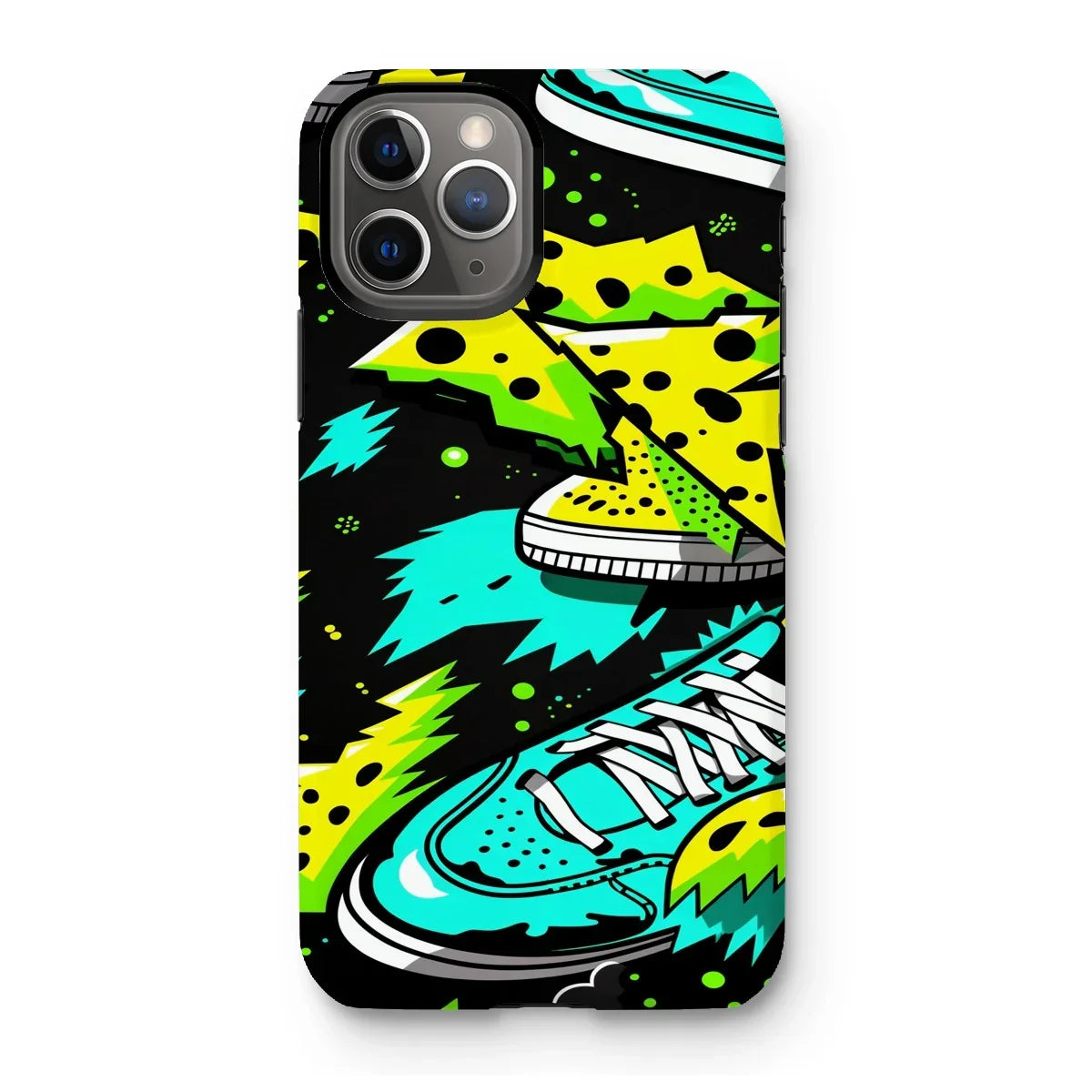 Electric Kicks Art: Urban Pop Art Sneaker Explosion, Graffiti  Tough Phone Case - D'Sare