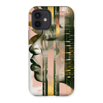 Echoes of Life: Afrocentric Meditation Peach and Gold Abstract Art Eclectic  Tough Phone Case