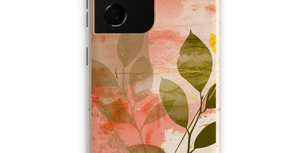 Peach Golden Leafy Escape Eco Phone Case by Prodigi