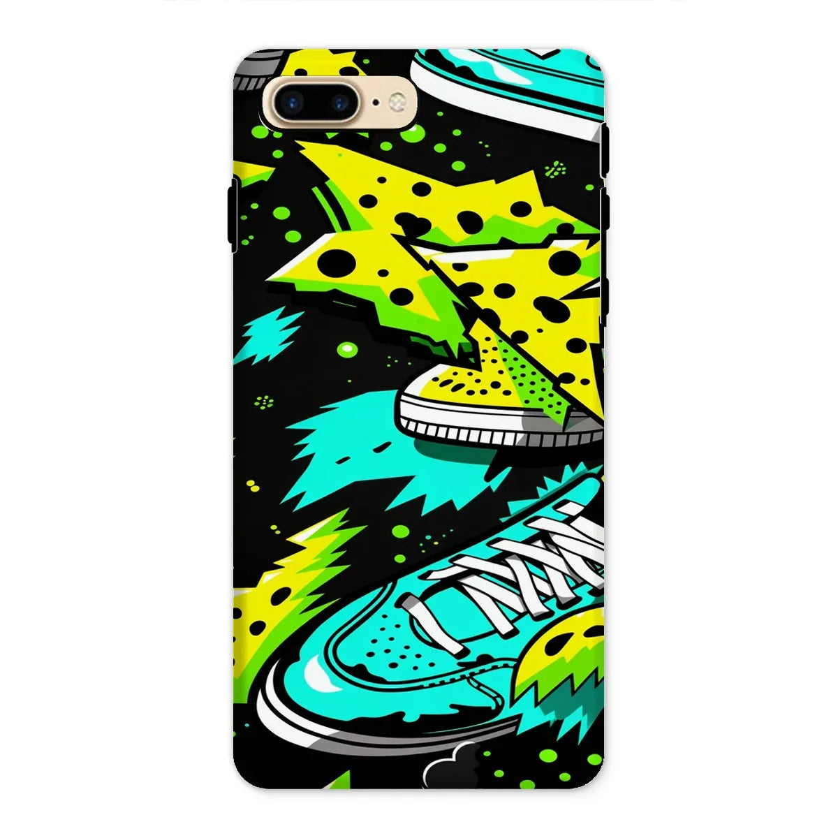 Electric Kicks Art: Urban Pop Art Sneaker Explosion, Graffiti  Tough Phone Case - D'Sare