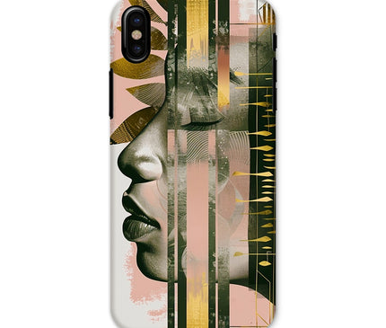 Peach and Gold Abstract Snap Phone Case