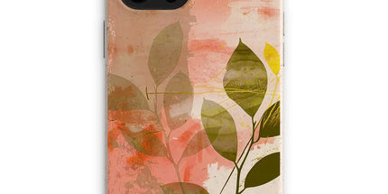 Peach Golden Leafy Escape Eco Phone Case by Prodigi