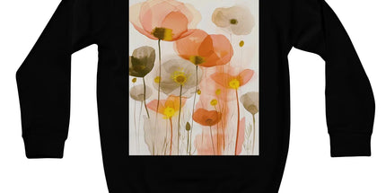 Poppy Echoes Golden Peach Escape Kids Sweatshirt by Prodigi