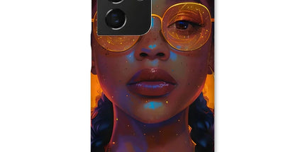 Solar Flare Radiant Soul Beautiful Black Girl Snap Phone Case by Prodigi