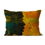 Golden Afrocentric Silhouette Cushion - D'Sare