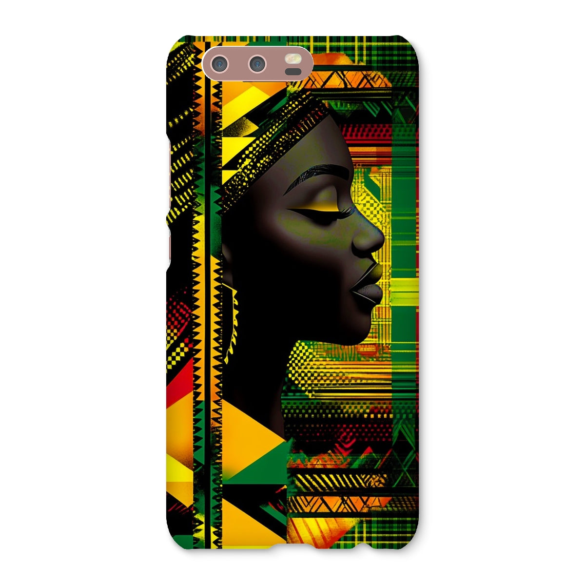 Abstract Red and Green Black Queen Fusion Snap Phone Case