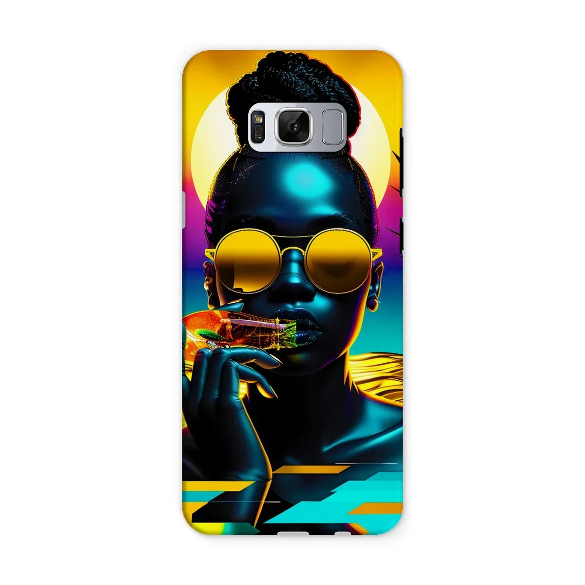 Tropical Sunset Dreams : Neon Vibes  Tough Phone Case - D'Sare