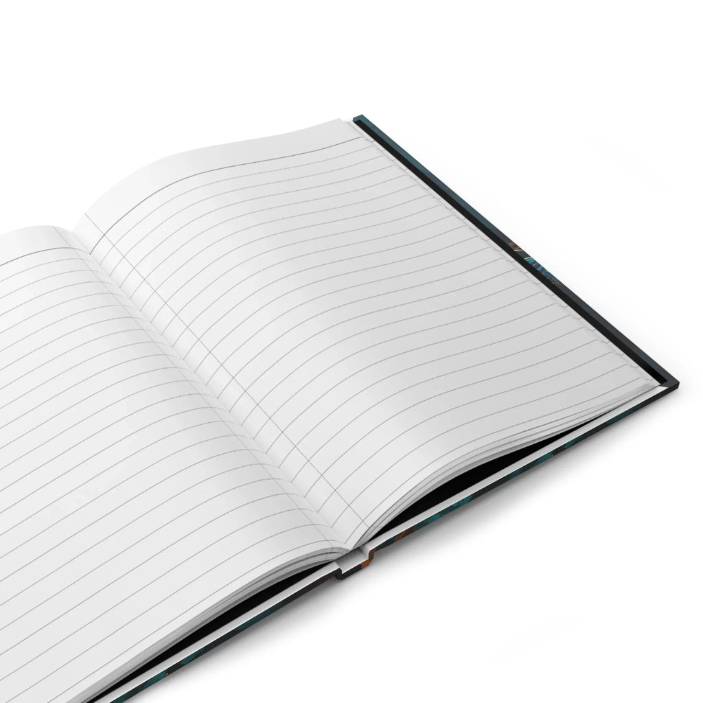 Blue and Mustard Butterflies Hardcover Journal Matte - D'Sare