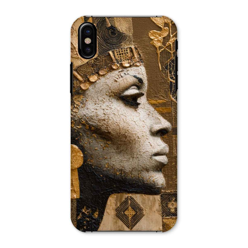 Afrocentric Golden Empress Snap On Phone Case Slim Fit Shatterproof
