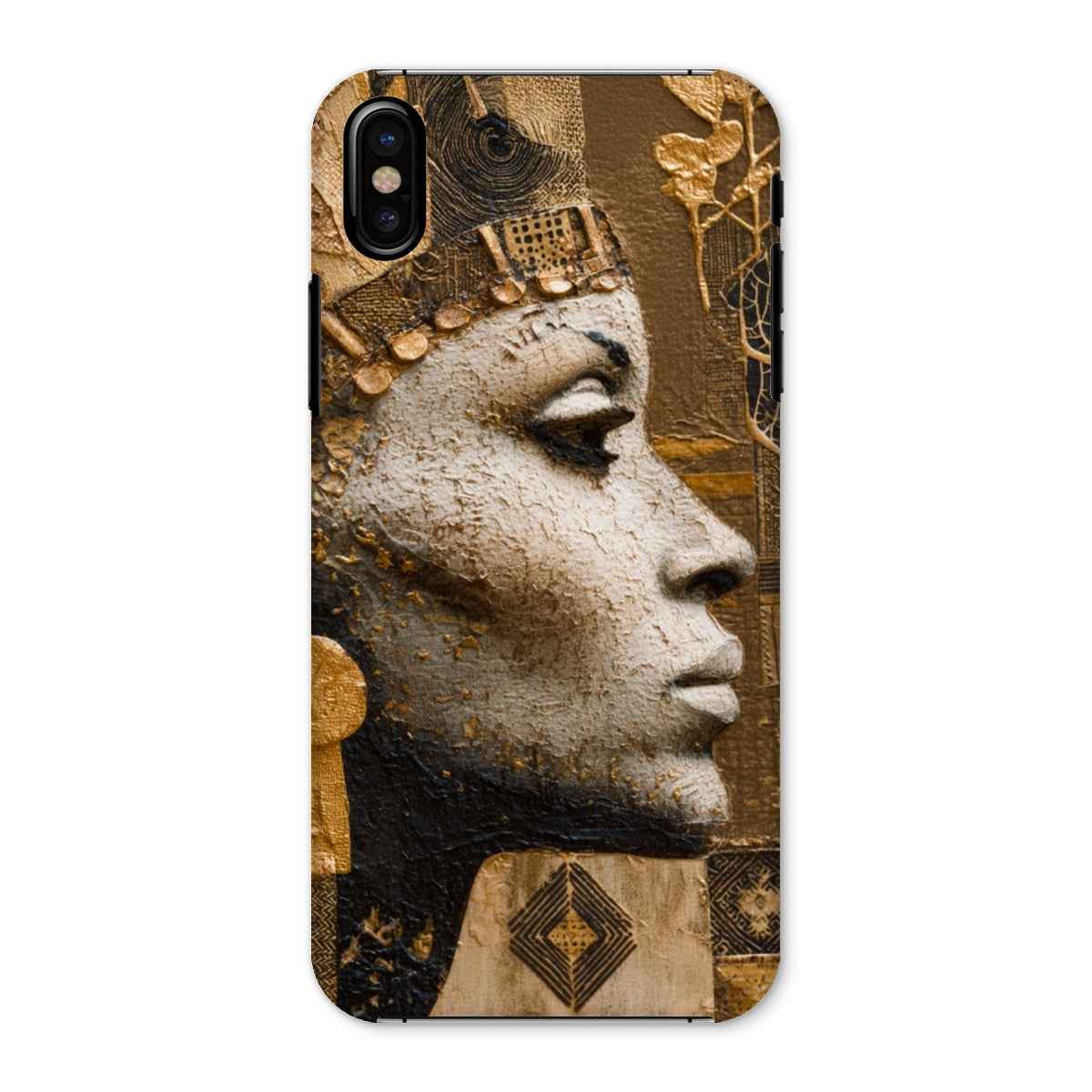 Afrocentric Golden Empress Snap On Phone Case Slim Fit Shatterproof