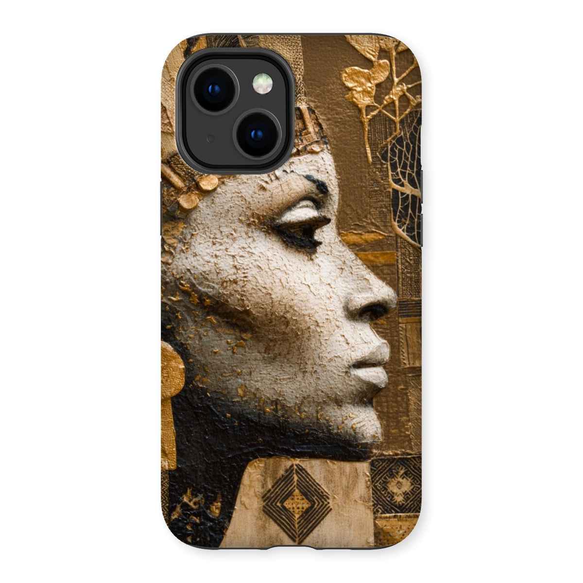 Afrocentric Golden Empress Dual Layer Tough Phone Case