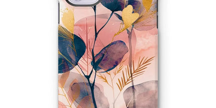 Peachy Golden Flora Escape Tough Phone Case by Prodigi