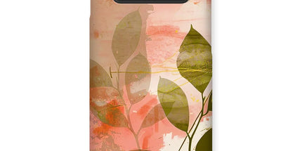 Peach Golden Leafy Escape Snap Phone Case by Prodigi