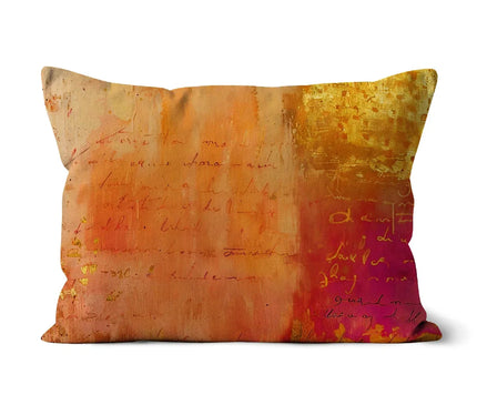 Warm Amber Seranade Cushion Eclectic Art - D'Sare